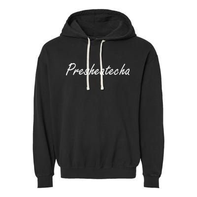 Presheatecha Script Funny Word Chicken Shack Garment-Dyed Fleece Hoodie