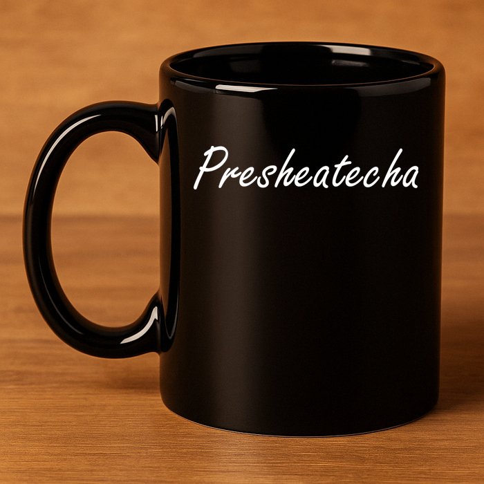 Presheatecha Script Funny Word Chicken Shack 11oz C Handle Ceramic Mug