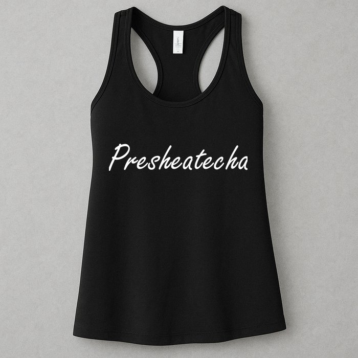 Presheatecha Script Funny Word Chicken Shack Womens Tank Top