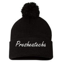Presheatecha Script Funny Word Chicken Shack Pom Pom 12in Knit Beanie