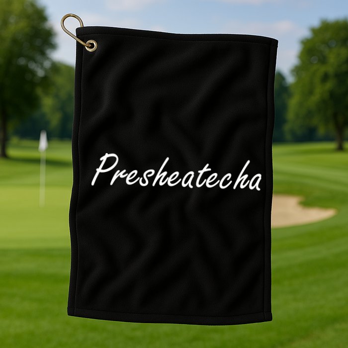 Presheatecha Script Funny Word Chicken Shack Golf Towel