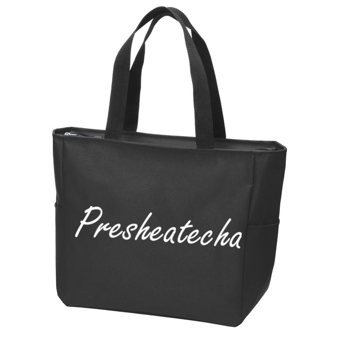Presheatecha Script Funny Word Chicken Shack Zip Tote Bag