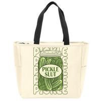 Pickle Slut Funny Pickle Lover Zip Tote Bag