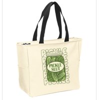 Pickle Slut Funny Pickle Lover Zip Tote Bag