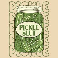 Pickle Slut Funny Pickle Lover Zip Tote Bag