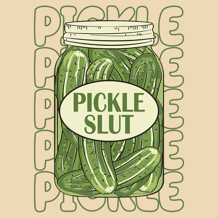 Pickle Slut Funny Pickle Lover Zip Tote Bag