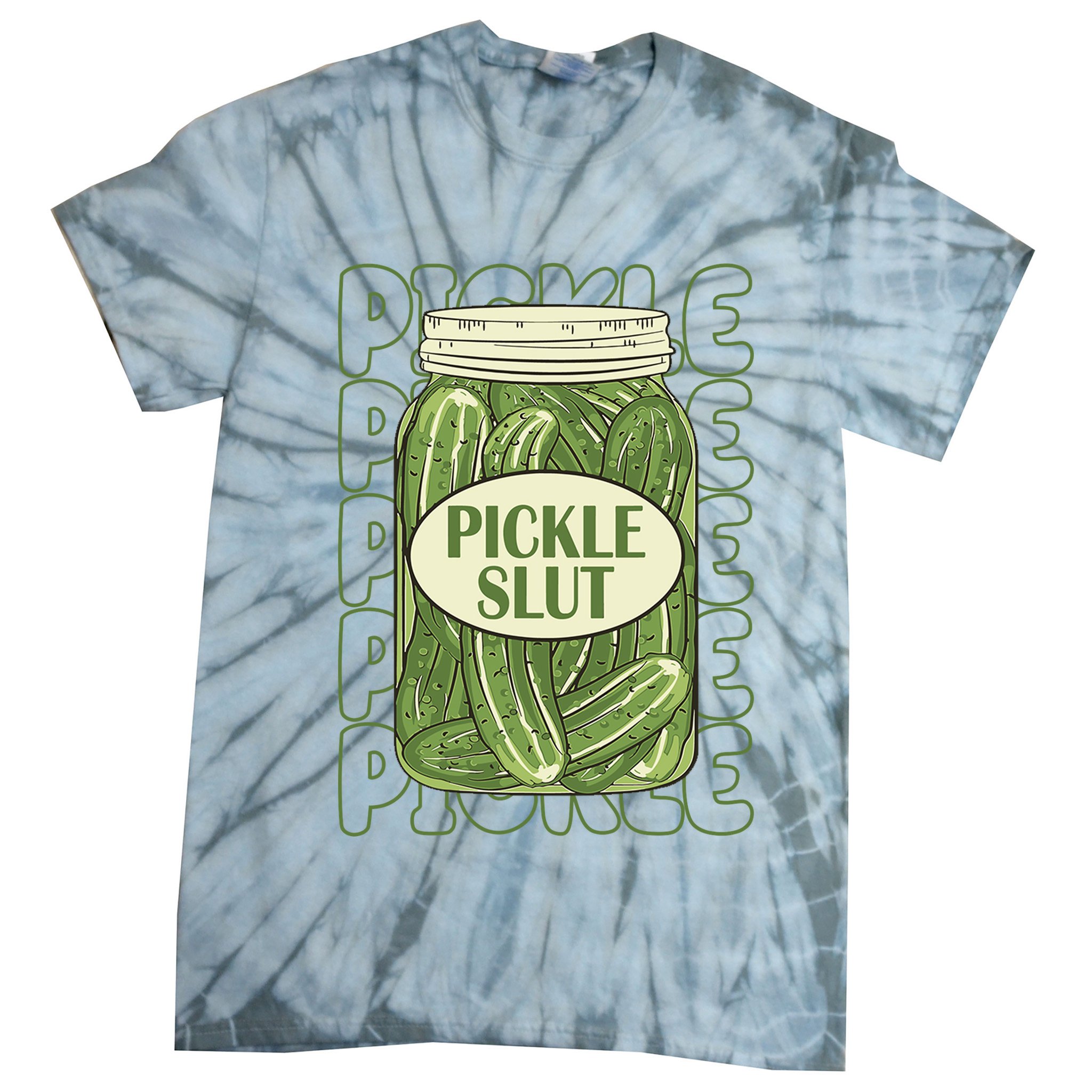 Pickle Slut Funny Pickle Lover Tie-Dye T-Shirt