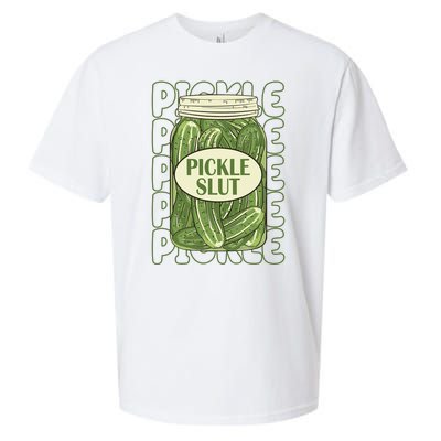 Pickle Slut Funny Pickle Lover Sueded Cloud Jersey T-Shirt