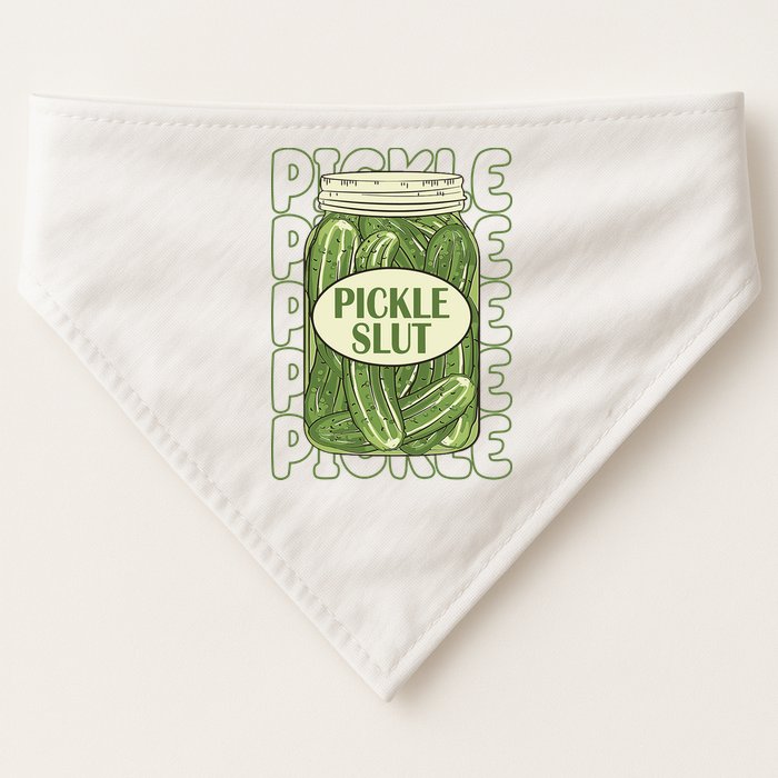 Pickle Slut Funny Pickle Lover USA-Made Doggie Bandana