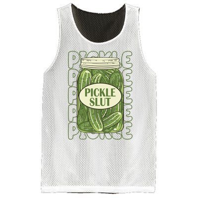 Pickle Slut Funny Pickle Lover Mesh Reversible Basketball Jersey Tank