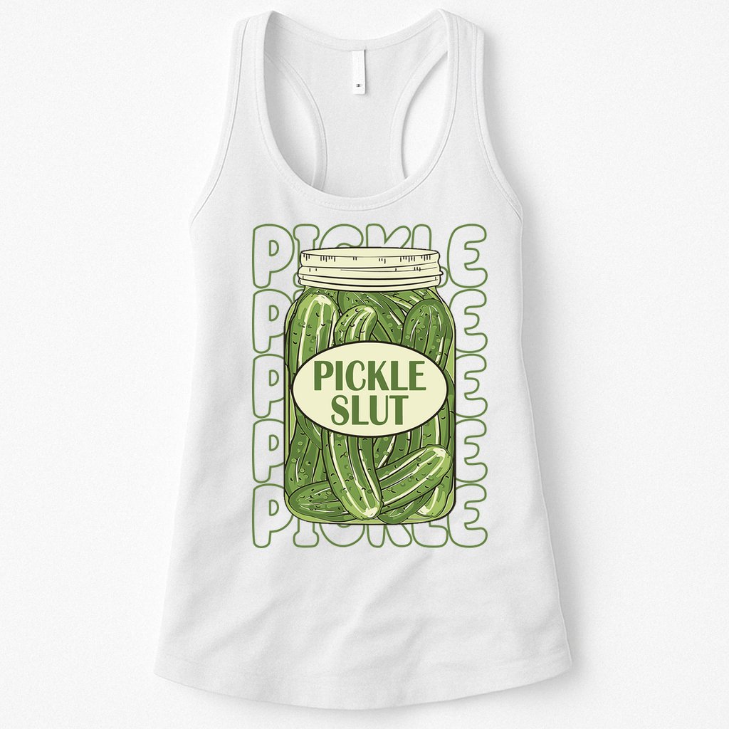 Pickle Slut Funny Pickle Lover Womens Tank Top