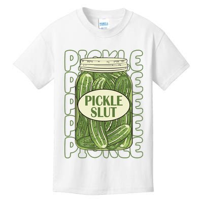 Pickle Slut Funny Pickle Lover Kids T-Shirt