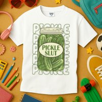 Pickle Slut Funny Pickle Lover Kids T-Shirt
