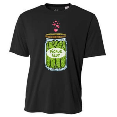 Pickle Slut Funny Canned Pickles Cooling Performance Crew T-Shirt