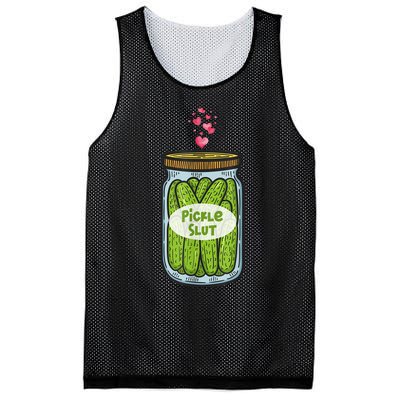 Pickle Slut Funny Canned Pickles Mesh Reversible Basketball Jersey Tank