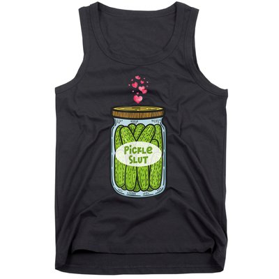 Pickle Slut Funny Canned Pickles Tank Top