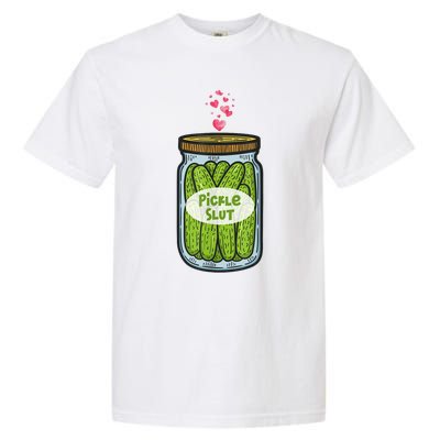 Pickle Slut Funny Canned Pickles Garment-Dyed Heavyweight T-Shirt