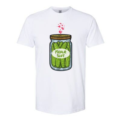 Pickle Slut Funny Canned Pickles Softstyle CVC T-Shirt