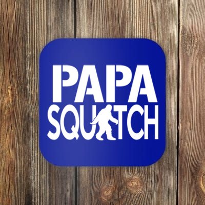 Papa Squatch For Dad Sasquatch Bigfoot Gift Coaster