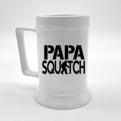 Papa Squatch For Dad Sasquatch Bigfoot Gift Beer Stein