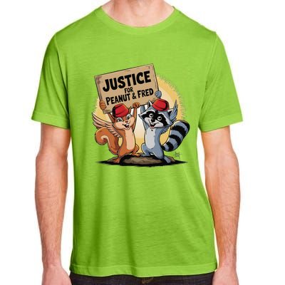 Peanut Squirrel & Fred Raccoo Justice For Peanut Wanted Adult ChromaSoft Performance T-Shirt