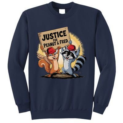 Peanut Squirrel & Fred Raccoo Justice For Peanut Wanted Sweatshirt