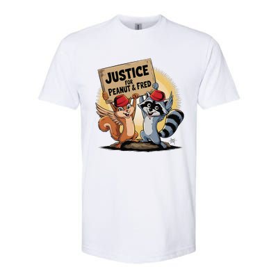 Peanut Squirrel & Fred Raccoo Justice For Peanut Wanted Softstyle CVC T-Shirt