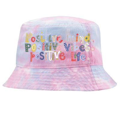 Positive Spring Flowers Tie-Dyed Bucket Hat