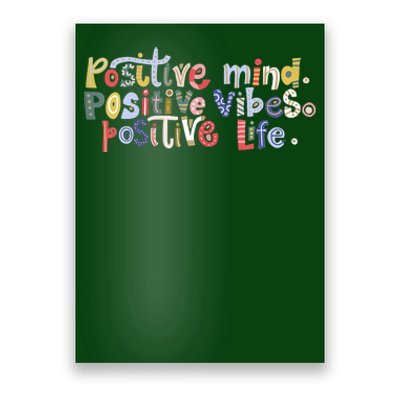 Positive Spring Flowers Poster