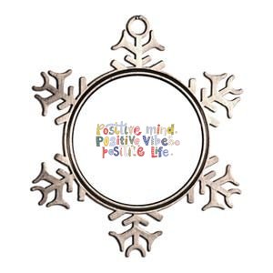 Positive Spring Flowers Metallic Star Ornament