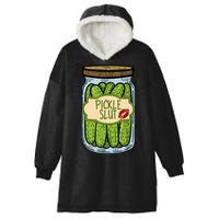 Pickle Slut Funny Pickle Slut Who Loves Pickles Apaprel Hooded Wearable Blanket