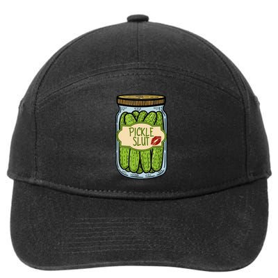 Pickle Slut Funny Pickle Slut Who Loves Pickles Apaprel 7-Panel Snapback Hat