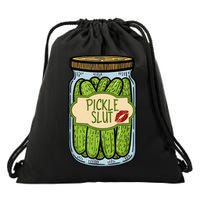 Pickle Slut Funny Pickle Slut Who Loves Pickles Apaprel Drawstring Bag