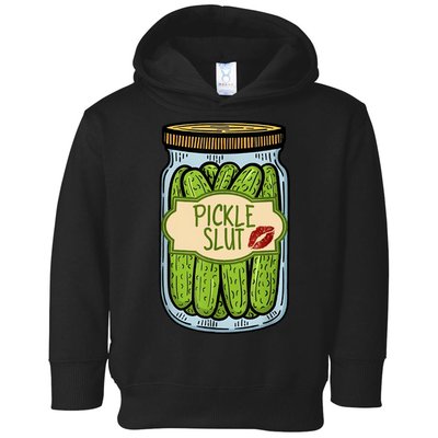 Pickle Slut Funny Pickle Slut Who Loves Pickles Apaprel Toddler Hoodie