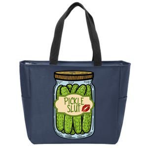 Pickle Slut Funny Pickle Slut Who Loves Pickles Apaprel Zip Tote Bag