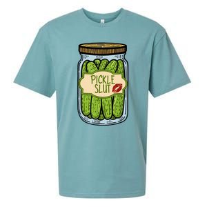 Pickle Slut Funny Pickle Slut Who Loves Pickles Apaprel Sueded Cloud Jersey T-Shirt