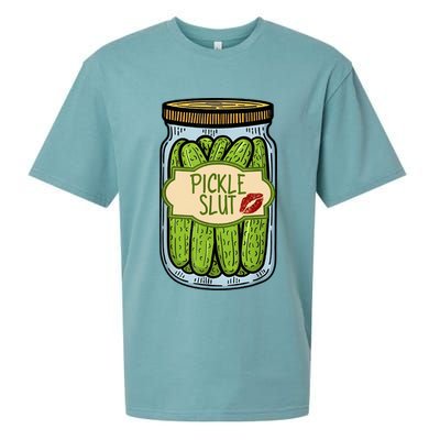 Pickle Slut Funny Pickle Slut Who Loves Pickles Apaprel Sueded Cloud Jersey T-Shirt