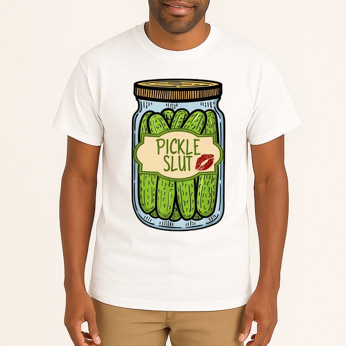 Pickle Slut Funny Pickle Slut Who Loves Pickles Apaprel Tall T-Shirt