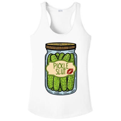 Pickle Slut Funny Pickle Slut Who Loves Pickles Apaprel Ladies PosiCharge Competitor Racerback Tank