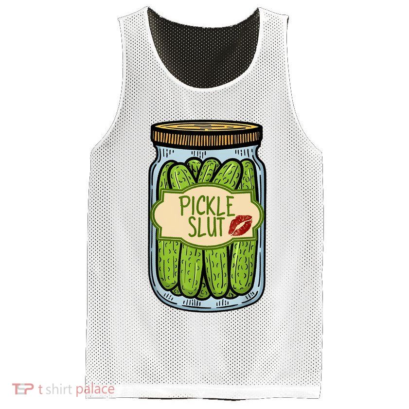Pickle Slut Funny Pickle Slut Who Loves Pickles Apaprel Mesh Reversible Basketball Jersey Tank