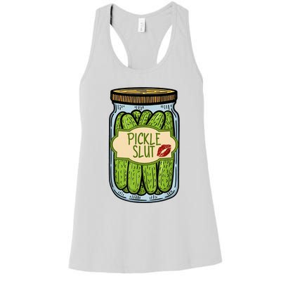 Pickle Slut Funny Pickle Slut Who Loves Pickles Apaprel Women's Racerback Tank