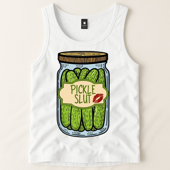 Pickle Slut Funny Pickle Slut Who Loves Pickles Apaprel Tank Top