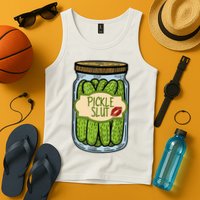Pickle Slut Funny Pickle Slut Who Loves Pickles Apaprel Tank Top