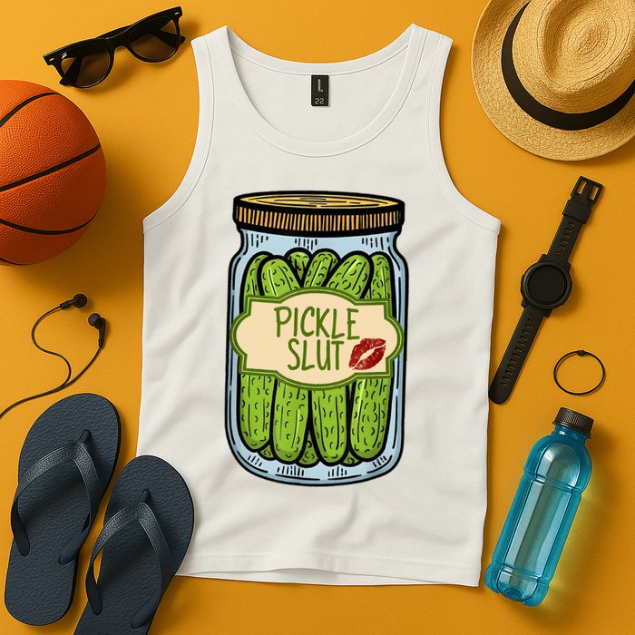 Pickle Slut Funny Pickle Slut Who Loves Pickles Apaprel Tank Top