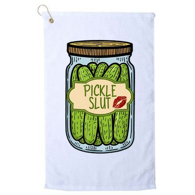 Pickle Slut Funny Pickle Slut Who Loves Pickles Apaprel Golf Towel