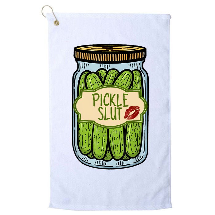 Pickle Slut Funny Pickle Slut Who Loves Pickles Apaprel Golf Towel