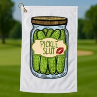 Pickle Slut Funny Pickle Slut Who Loves Pickles Apaprel Golf Towel