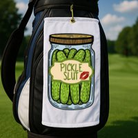 Pickle Slut Funny Pickle Slut Who Loves Pickles Apaprel Golf Towel