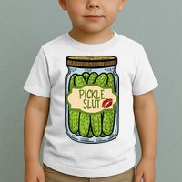 Pickle Slut Funny Pickle Slut Who Loves Pickles Apaprel Toddler T-Shirt
