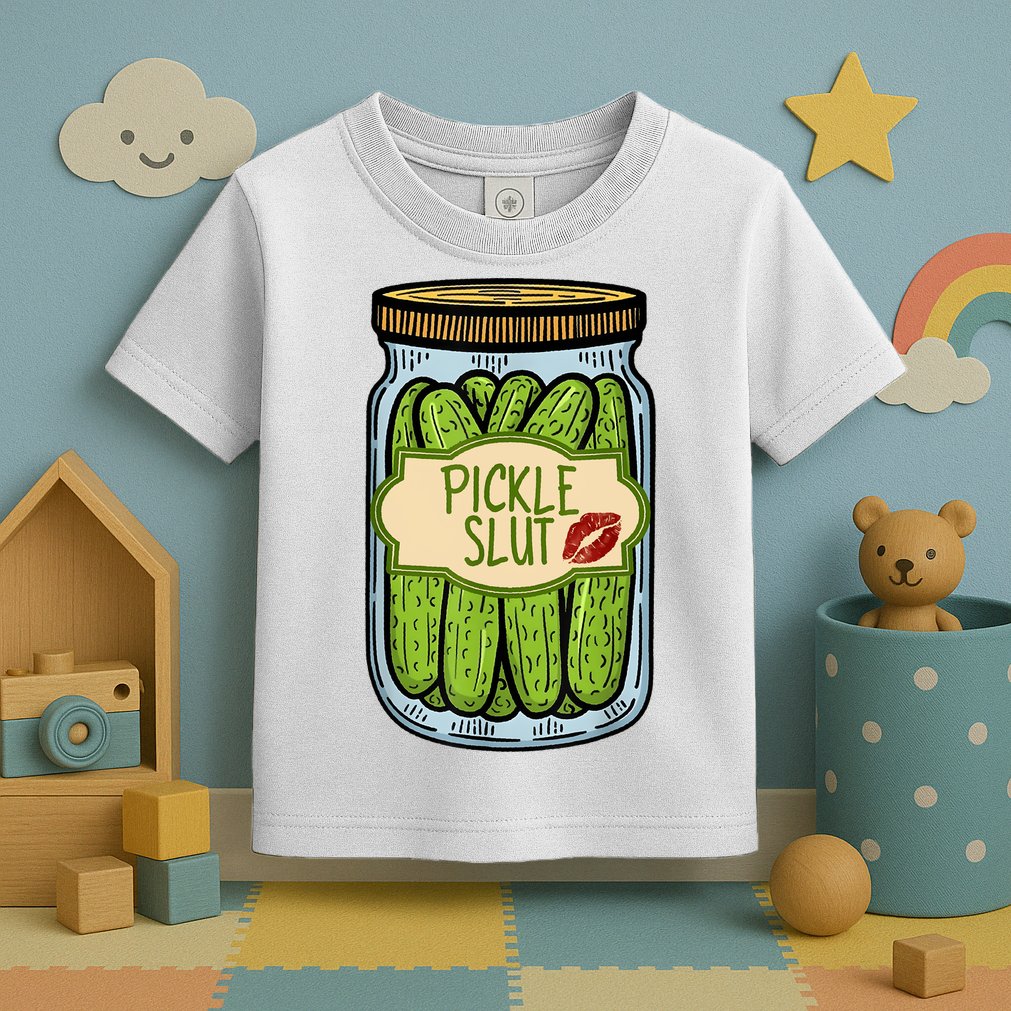 Pickle Slut Funny Pickle Slut Who Loves Pickles Apaprel Toddler T-Shirt